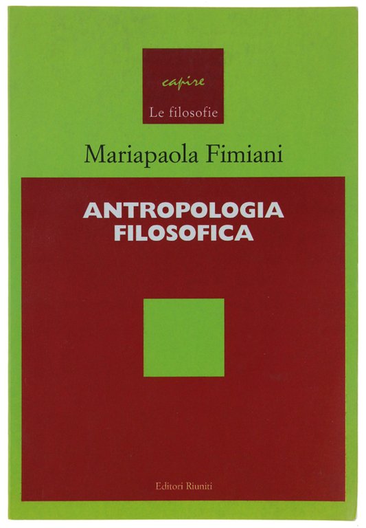 ANTROPOLOGIA FILOSOFICA.