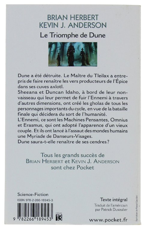 APRÈS DUNE - tome 2. Le Trionphe de Dune