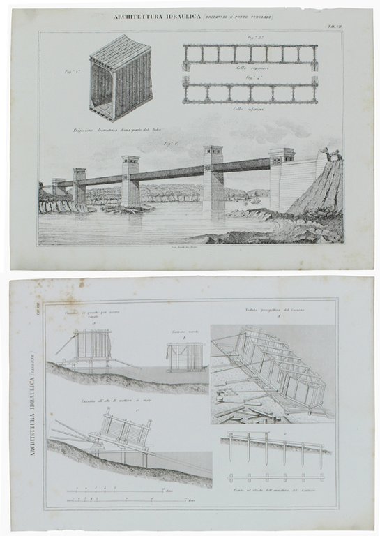 ARCHITETTURA IDRAULICA. Venticinque tavole con incisioni in rame tratte dall'ATLANTE …