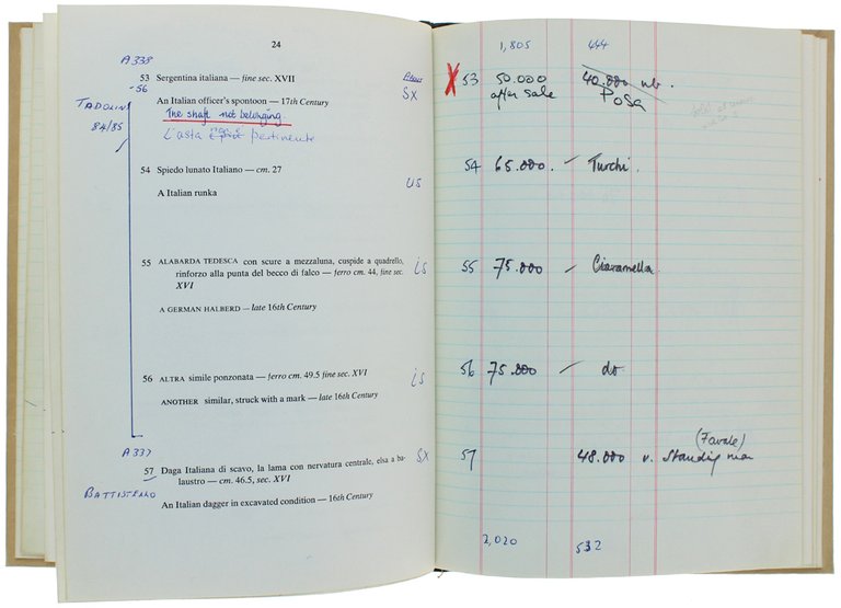 ARMI BIANCHE E DA FUOCO provenienti da varie raccolte che …