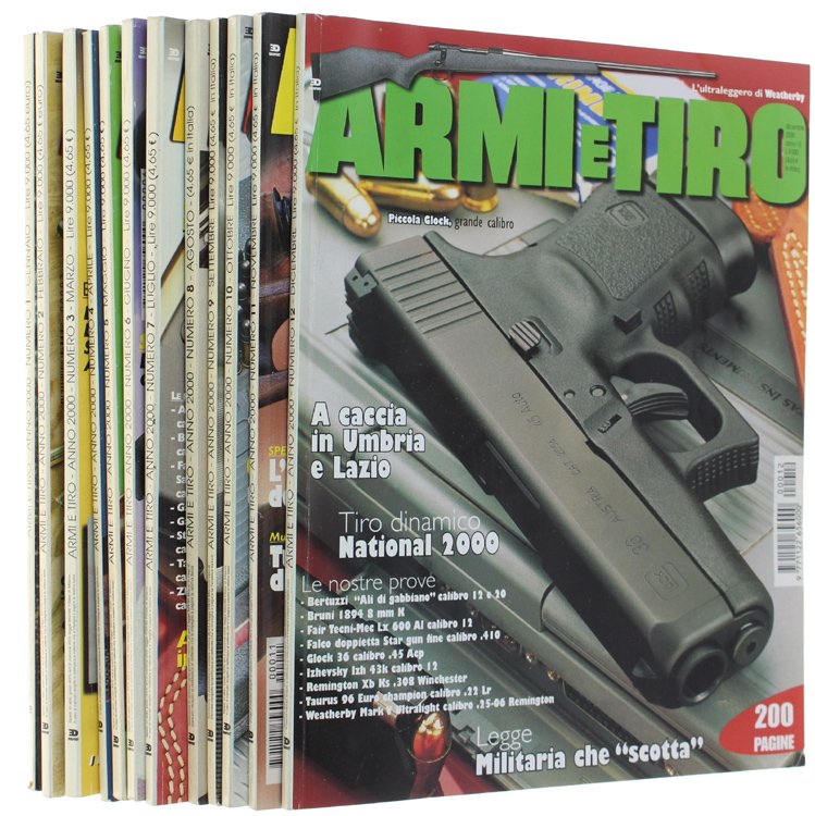ARMI E TIRO - Annata 2000 completa.