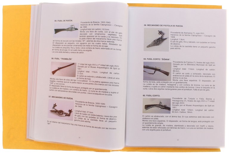 ARMI ED ARMATURE DEL MUSEO DI SPALATO (in spagnolo)