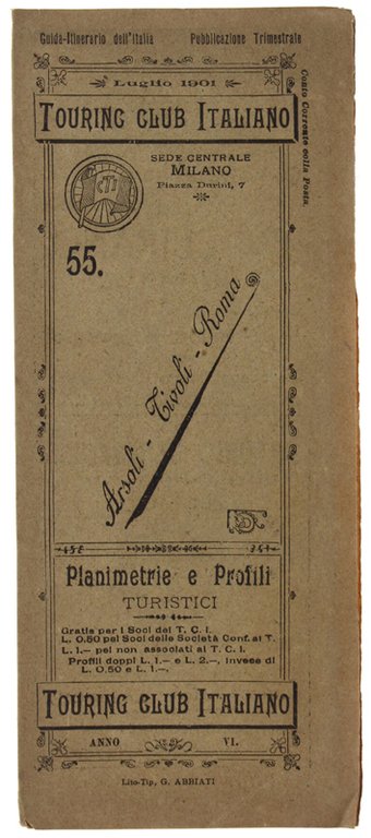 ARSOLI - TIVOLI - ROMA. Planimetrie e Profili Ciclistici - …