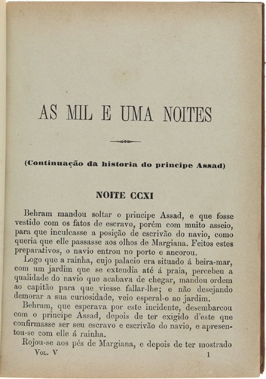 AS MIL E UMA NOITES. Contos arabes traducidos em frances …