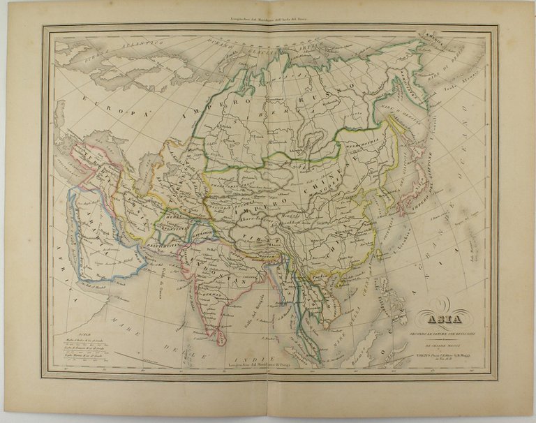 ASIA secondo le ultime sue divisioni.