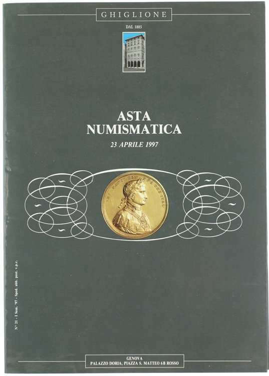 ASTA NUMISMATICA N. 19 - 23 aprile 1997.