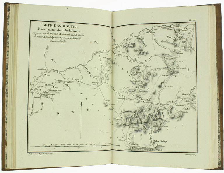 ATLAS DE L'ITINERAIRE DESCRIPTIF DE L'ESPAGNE.