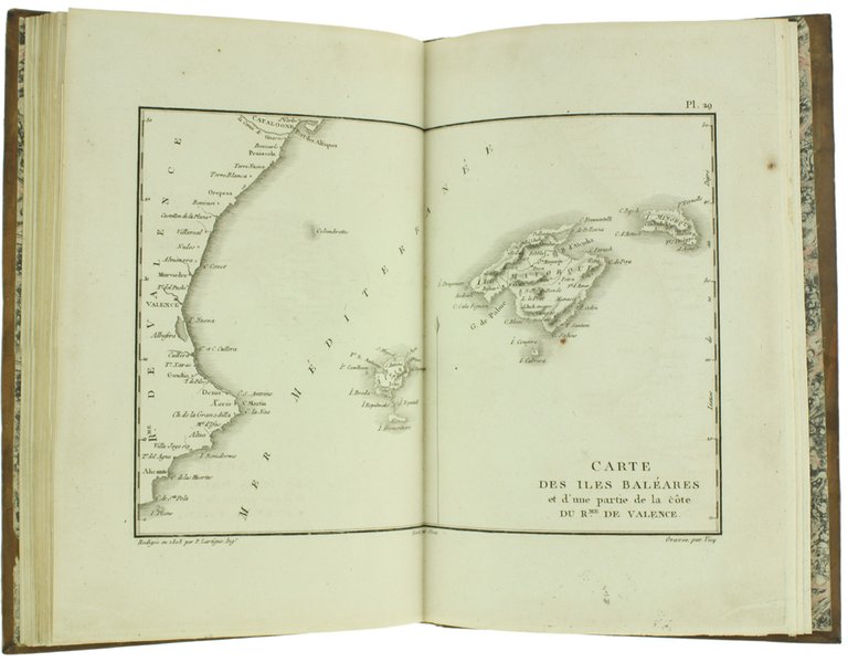 ATLAS DE L'ITINERAIRE DESCRIPTIF DE L'ESPAGNE.