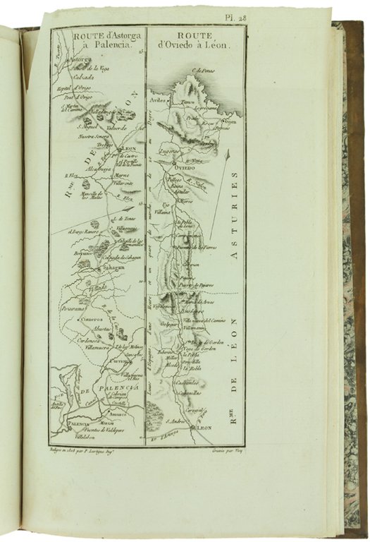 ATLAS DE L'ITINERAIRE DESCRIPTIF DE L'ESPAGNE.