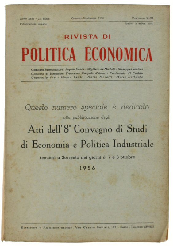ATTI DELL'8° CONVEGNO DI STUDI DI ECONOMIA E POLITICA INDUSTRIALE …