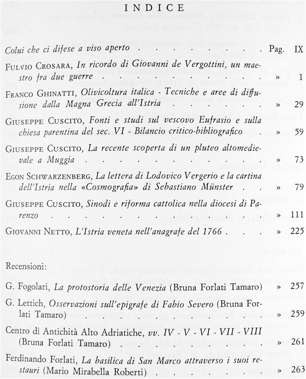 ATTI E MEMORIE DELLA SOCIETA' ISTRIANA DI ARCHEOLOGIA E STORIA …