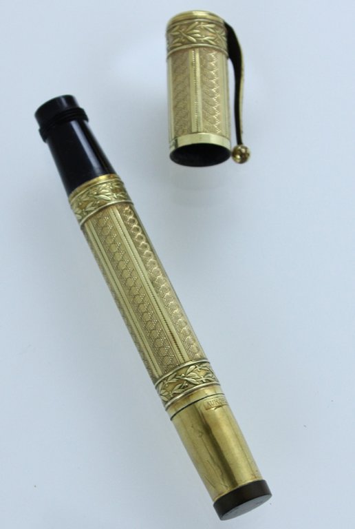 AURORA penna stilografica laminata oro 18 KT pennino rientrante, 1927 …