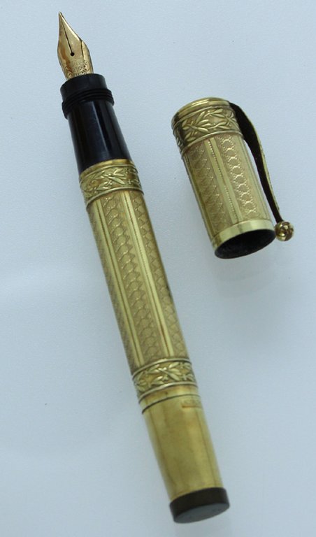 AURORA penna stilografica laminata oro 18 KT pennino rientrante, 1927 …