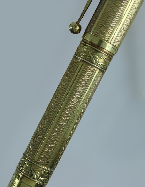 AURORA penna stilografica laminata oro 18 KT pennino rientrante, 1927 …