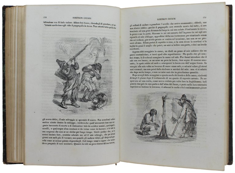 AVVENTURE DI ROBINSON CRUSOE scritte da Daniele De-Foe.