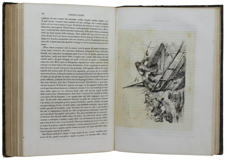 AVVENTURE DI ROBINSON CRUSOE scritte da Daniele De-Foe.
