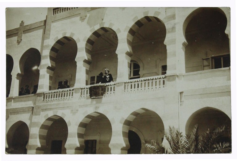 BALBO GOVERNATORE DELLA CIRENAICA (vera foto su cartolina)