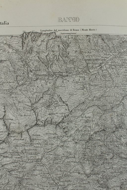 BANNIO. Foglio 30 - IV della Carta d'Italia, scala di …