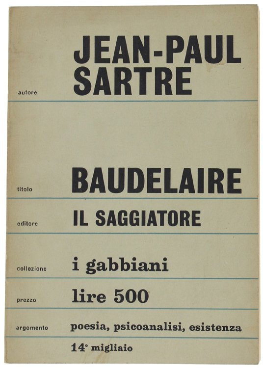 BAUDELAIRE - Tradizione di Jacopo Darca