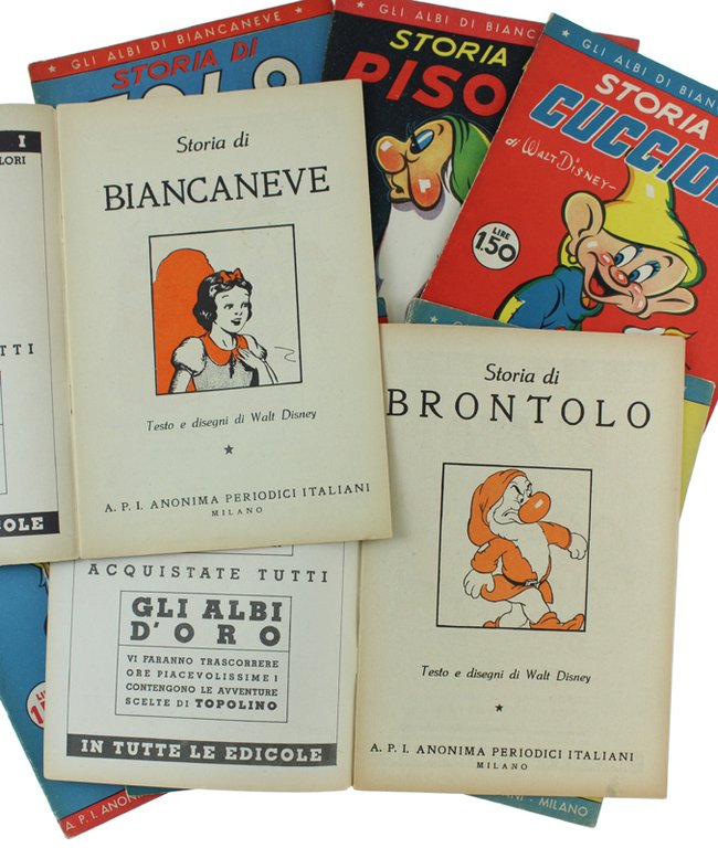 GLI ALBI DI BIANCANEVE. Serie completa degli 8 albi: Storia …