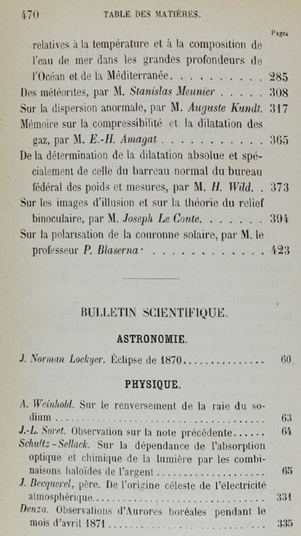 BIBLIOTHEQUE UNIVERSELLE ET REVUE SUISSE. ARCHIVES DES SCIENCES PHYSIQUES ET …