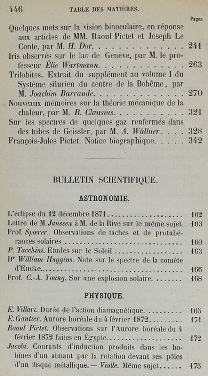 BIBLIOTHEQUE UNIVERSELLE ET REVUE SUISSE. ARCHIVES DES SCIENCES PHYSIQUES ET …