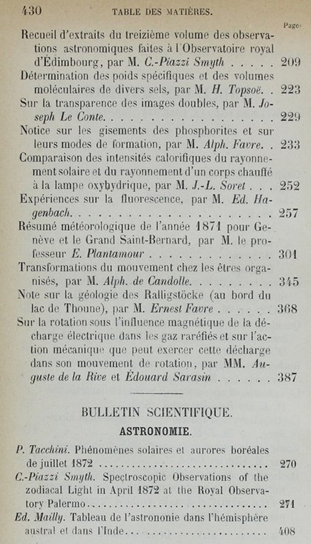 BIBLIOTHEQUE UNIVERSELLE ET REVUE SUISSE. ARCHIVES DES SCIENCES PHYSIQUES ET …