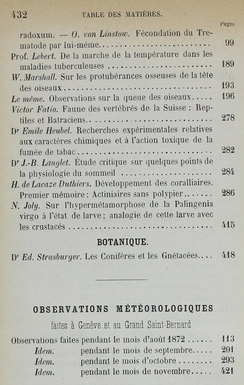 BIBLIOTHEQUE UNIVERSELLE ET REVUE SUISSE. ARCHIVES DES SCIENCES PHYSIQUES ET …