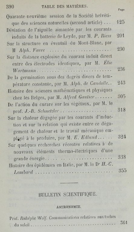 BIBLIOTHEQUE UNIVERSELLE ET REVUE SUISSE. ARCHIVES DES SCIENCES PHYSIQUES ET …