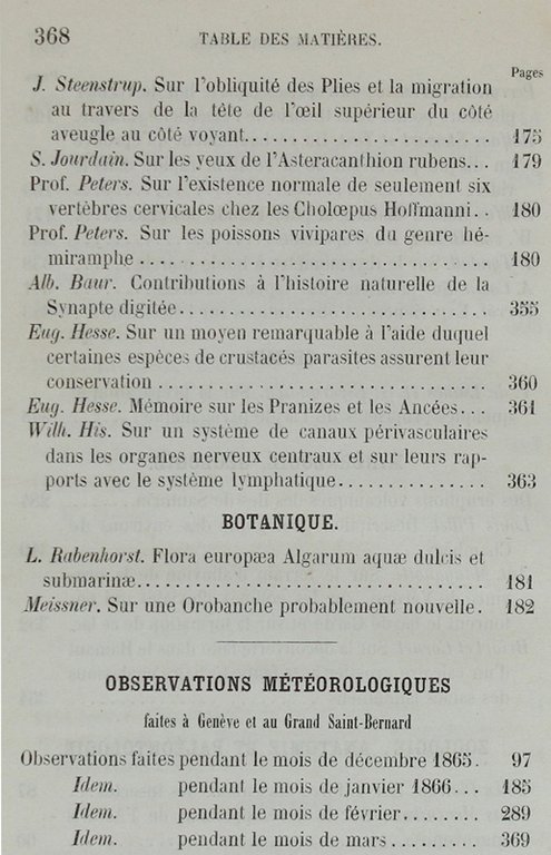 BIBLIOTHEQUE UNIVERSELLE ET REVUE SUISSE. ARCHIVES DES SCIENCES PHYSIQUES ET …