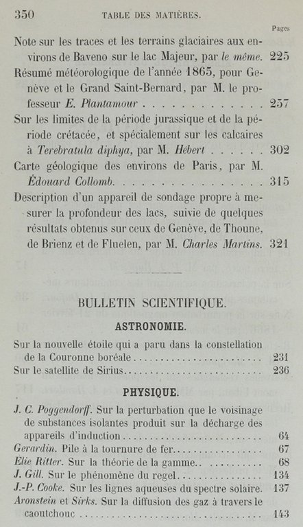 BIBLIOTHEQUE UNIVERSELLE ET REVUE SUISSE. ARCHIVES DES SCIENCES PHYSIQUES ET …