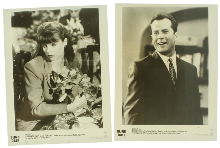 BLIND DATE. Quattro vere foto dal set del film con …