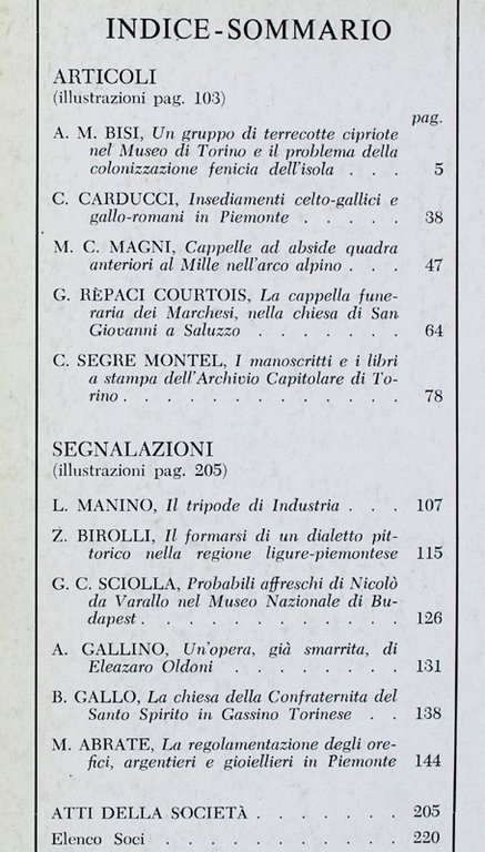 BOLLETTINO DELLA SOCIETA' PIEMONTESE DI ARCHEOLOGIA E BELLE ARTI - … | Immagine Gallery 4