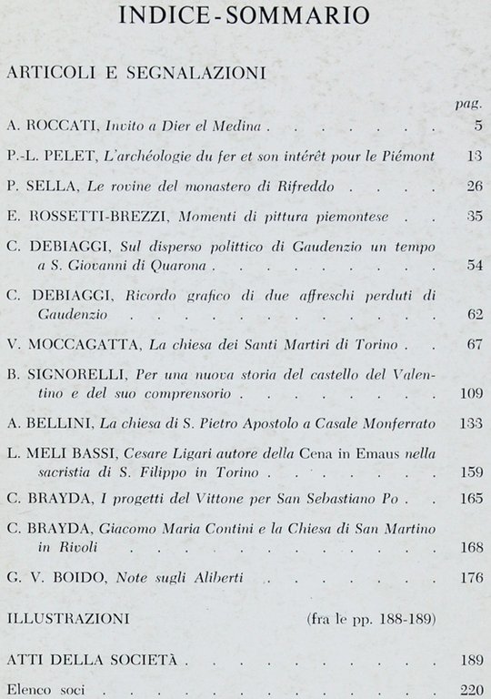 BOLLETTINO DELLA SOCIETA' PIEMONTESE DI ARCHEOLOGIA E BELLE ARTI - …