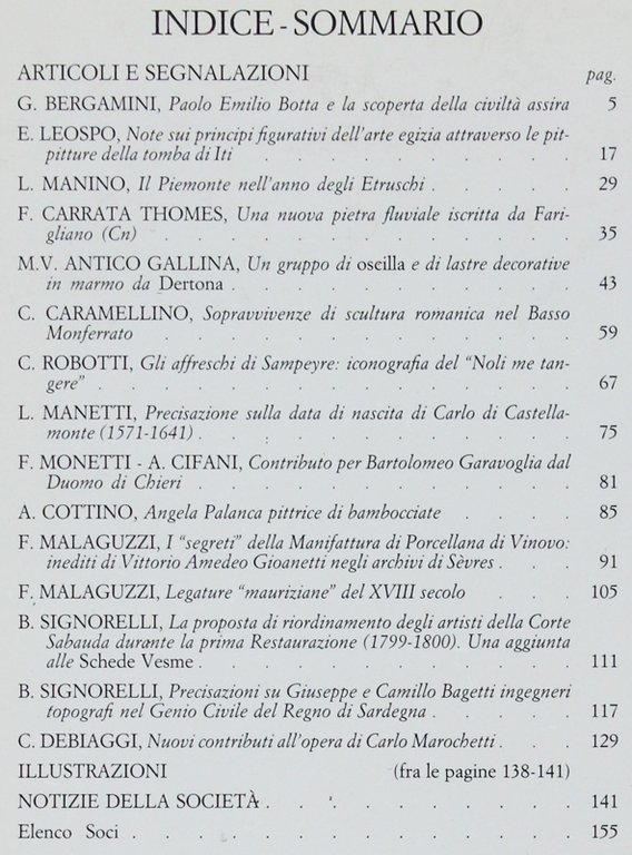 BOLLETTINO DELLA SOCIETA' PIEMONTESE DI ARCHEOLOGIA E BELLE ARTI - …