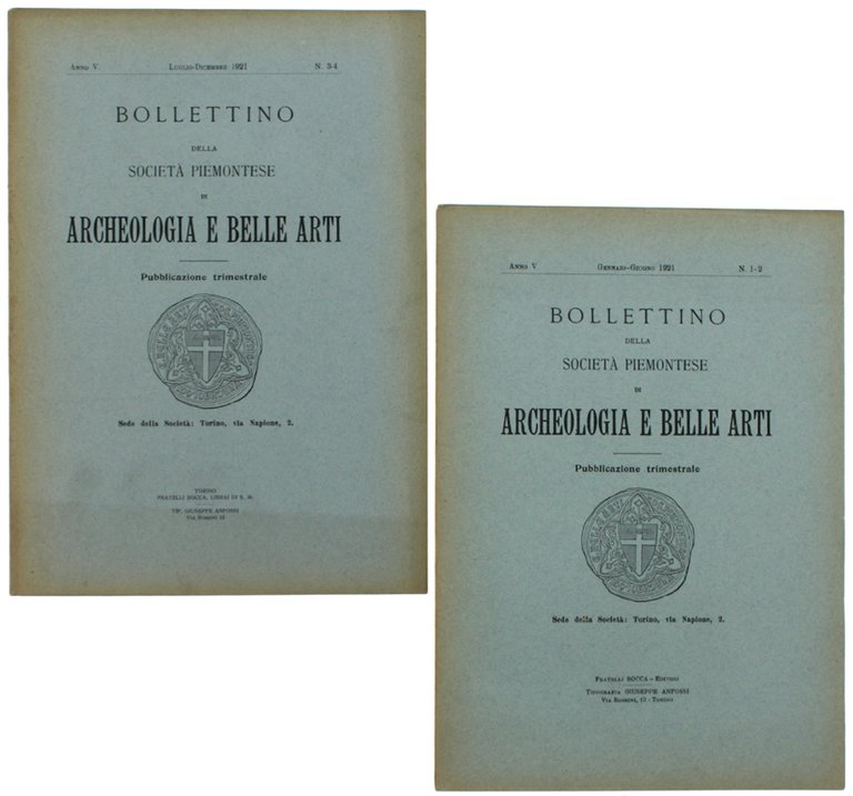 BOLLETTINO DELLA SOCIETA' PIEMONTESE DI ARCHEOLOGIA E BELLE ARTI. Annata … | Immagine Gallery 2