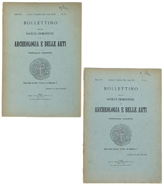BOLLETTINO DELLA SOCIETA' PIEMONTESE DI ARCHEOLOGIA E BELLE ARTI. Annata … | Immagine Gallery 2