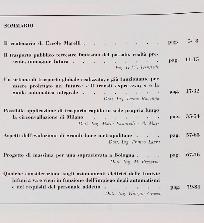 BOLLETTINO MARELLI 1967