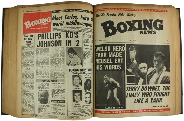 BOXING NEWS. Volume 27 (1971) complete. World's Premier Fight Weekly.
