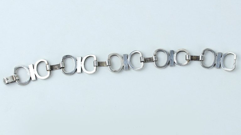 BRACCIALETTO ARGENTO E SMALTI vintage cm 17 | Immagine Gallery 5