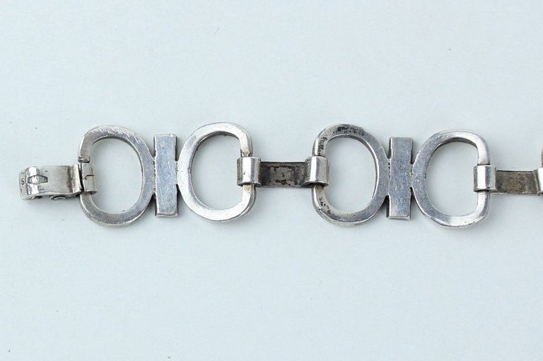 BRACCIALETTO ARGENTO E SMALTI vintage cm 17 | Immagine Gallery 6