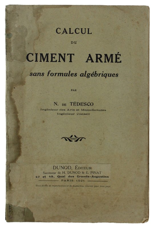 CALCUL DU CIMENT ARME' SANS FORMULES ALGEBRIQUES