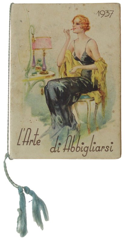 CALENDARIETTO DA BARBIERE 1937 "L'Arte di abbigliarsi"