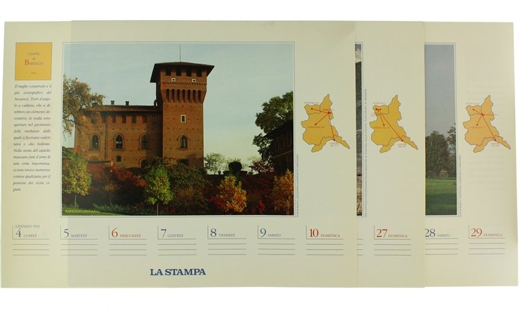 CALENDARIO 1992 : UN ANNO DI CASTELLI. 54 itinerari in …