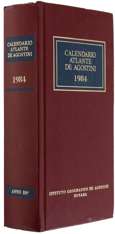 CALENDARIO ATLANTE DE AGOSTINI 1984.