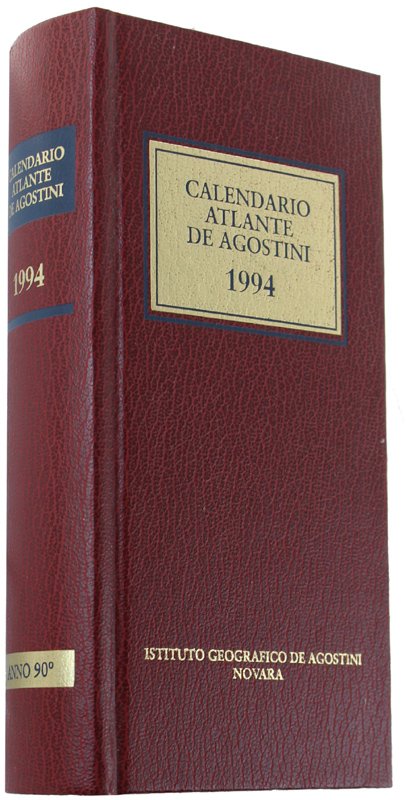 CALENDARIO ATLANTE DE AGOSTINI 1994.