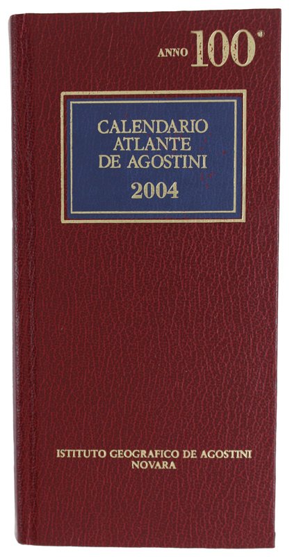 CALENDARIO ATLANTE DE AGOSTINI 2004 [Come nuovo]