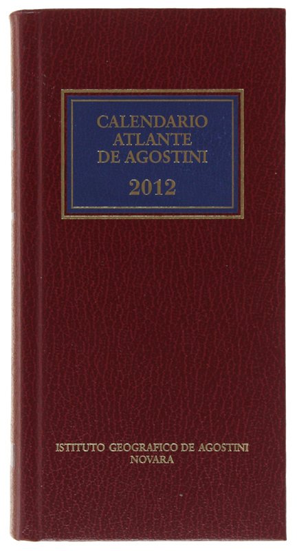 CALENDARIO ATLANTE DE AGOSTINI 2012 [come nuovo]