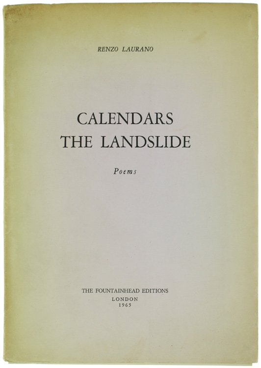 CALENDARS THE LANDSLIDE - Poems. Translated by Lorenzo Vota.