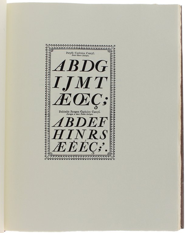 CAMPIONARI DI CARATTERI NELLA TIPOGRAFIA DEL SETTECENTO. Scelta, introduzione e …